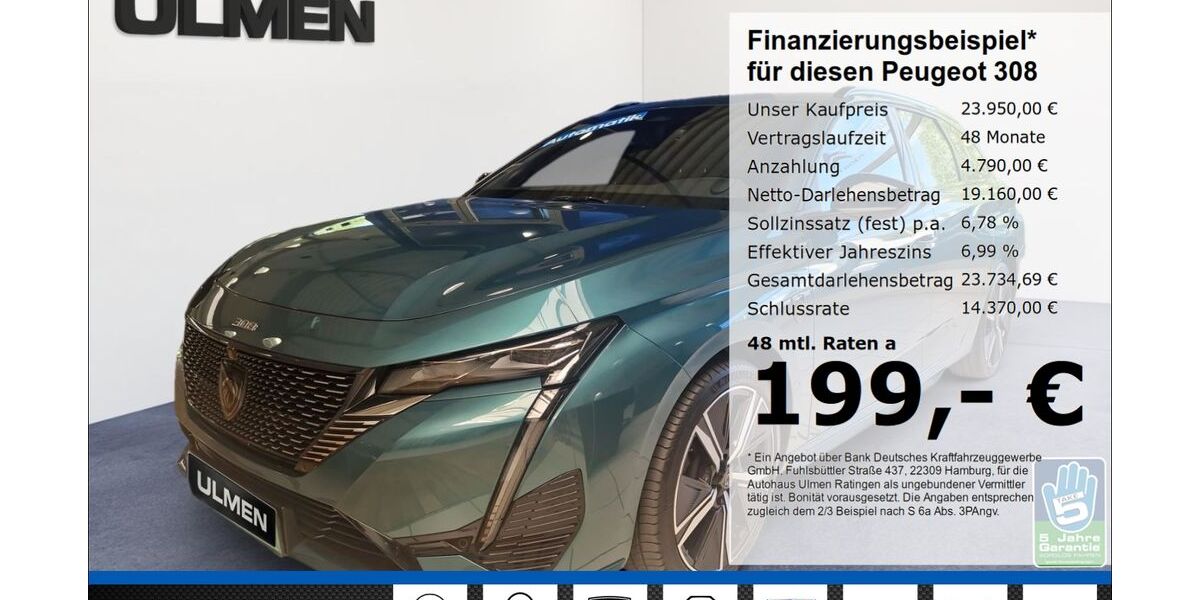 Peugeot 308 21.900 km 21.890 &euro; Ratingen 40880