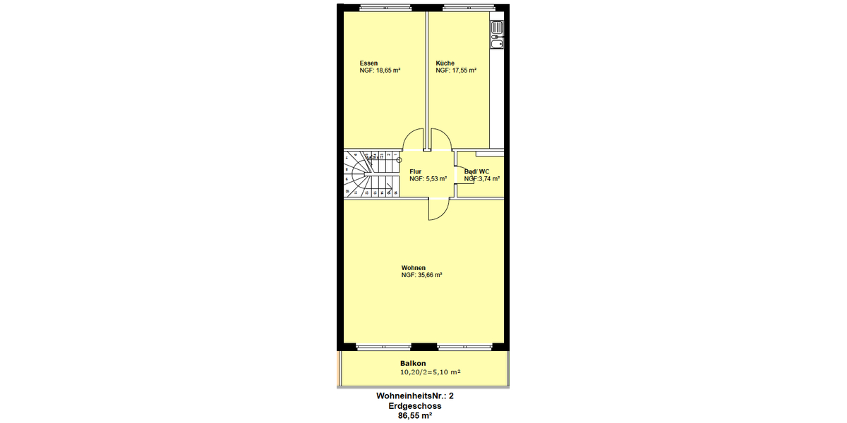 Moderne und großzügige 5 Zimmer-Wohnung über zwei Etagen mit separatem Eingang und Einbauküche - Maisonettenwohnung Düsseldorf Heerdt | Angebot:27313431