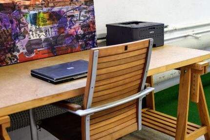 Flexibler Schreibtischplatz im Office Center Hoisten - kreativ arbeiten zimmer