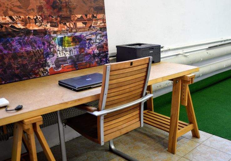 Flexibler Schreibtischplatz im Office Center Hoisten - kreativ arbeiten zimmer