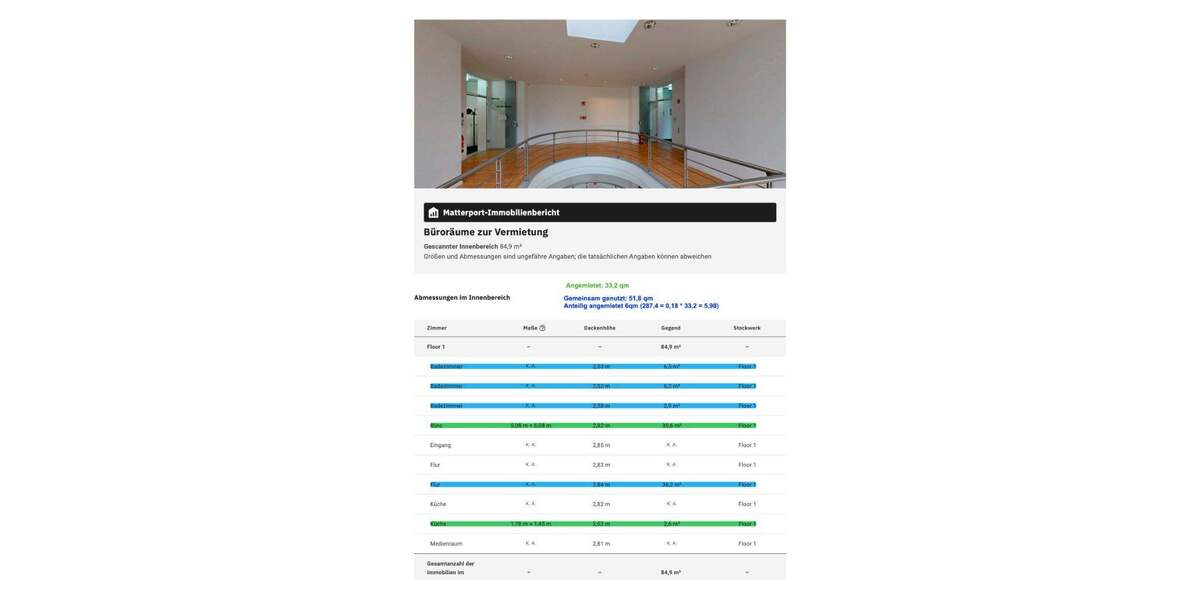 Helles Büro mit eigener Küche - modern, flexibel, zentral in Düsseldorf zimmer