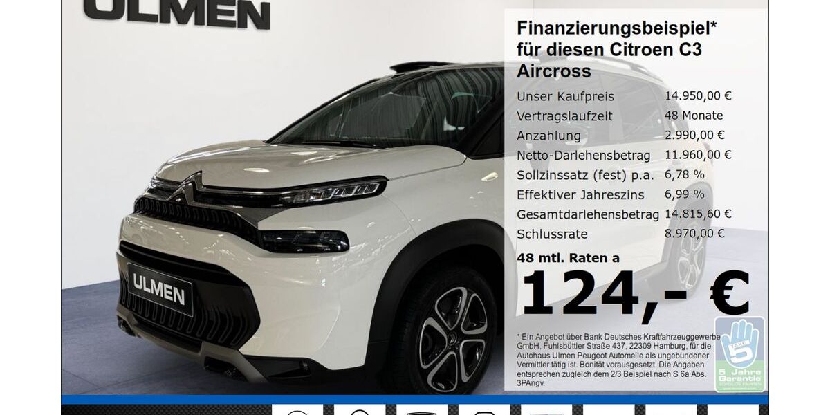 Citroen C3 Aircross 38.833 km 14.250 &euro; Düsseldorf 40233