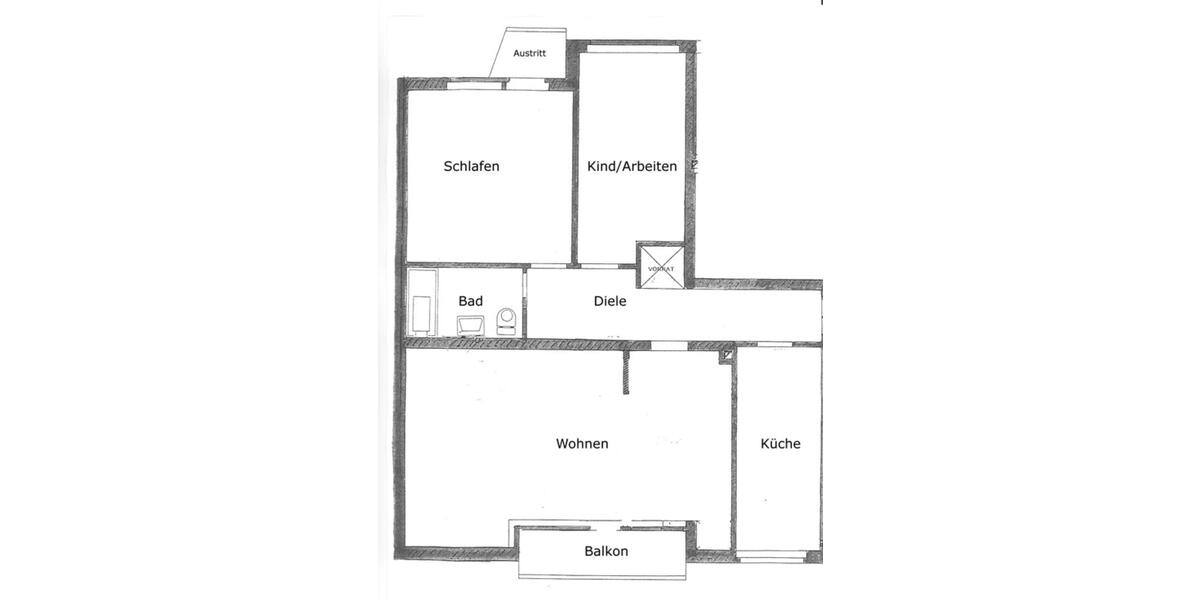 Großzügige 3-Zimmerwohnung mit Garage am Bismarckviertel 3 zimmer