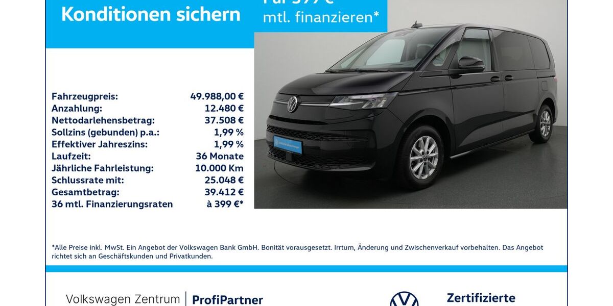 VW T7 Multivan 27.775 km 49.480 &euro; Leverkusen 51379