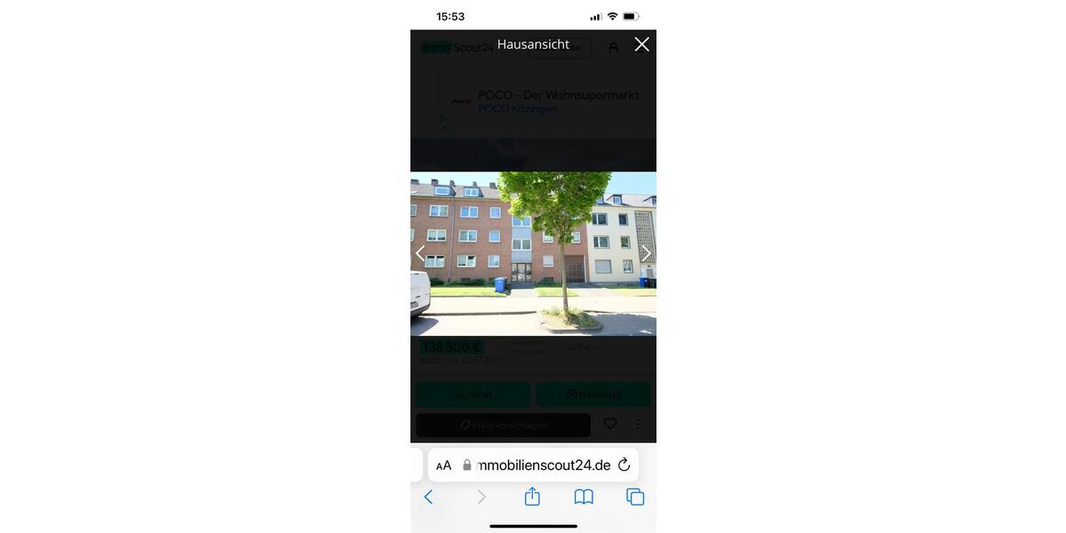 Etagenwohnung Mönchengladbach West - 3 Zimmer, 68 m&sup2;, 115.000&euro; | Angebot:26395109