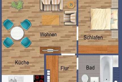 Wohnung zum Mieten in Mülheim an der Ruhr 315 € 37 m²