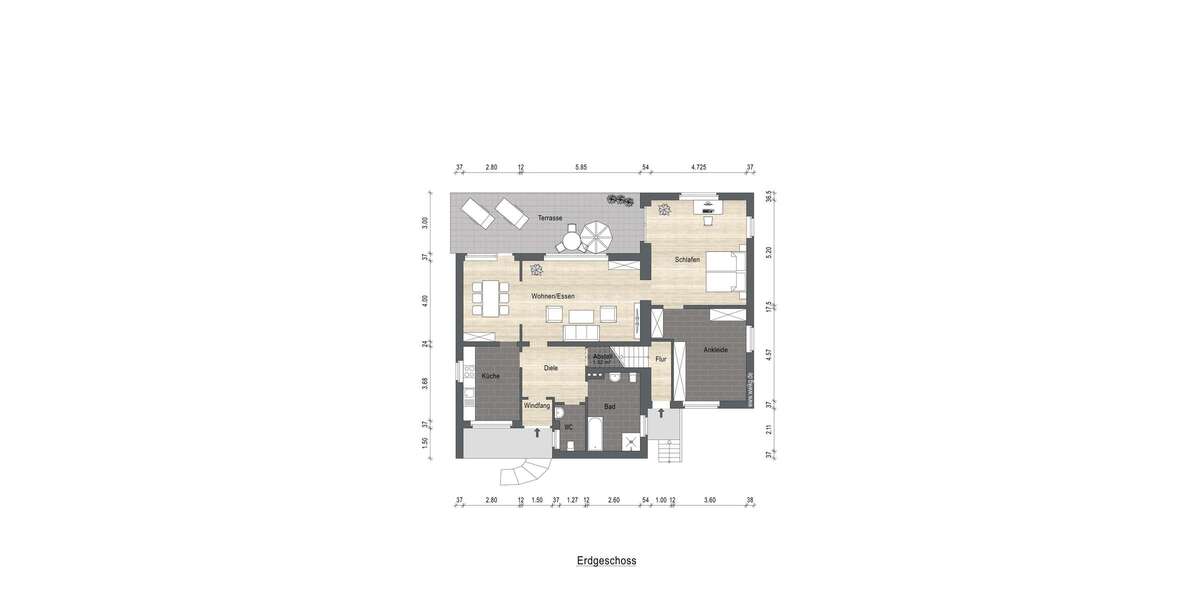 Etagenwohnung Viersen Hülsdonk - 3 Zimmer, 110 m&sup2;, 279.000&euro; | Angebot:26981001