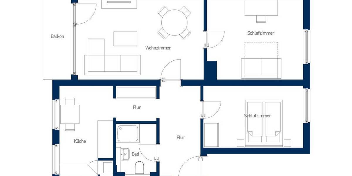 Etagenwohnung Mülheim an der Ruhr Dümpten - 3 Zimmer, 68 m&sup2;, 220.000&euro; | Angebot:26391085