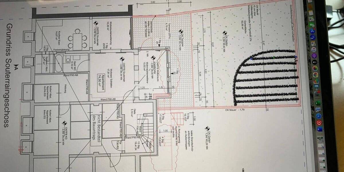 Etagenwohnung Düsseldorf Grafenberg - 2 Zimmer, 72 m&sup2;, 1.190&euro; | Angebot:26833831