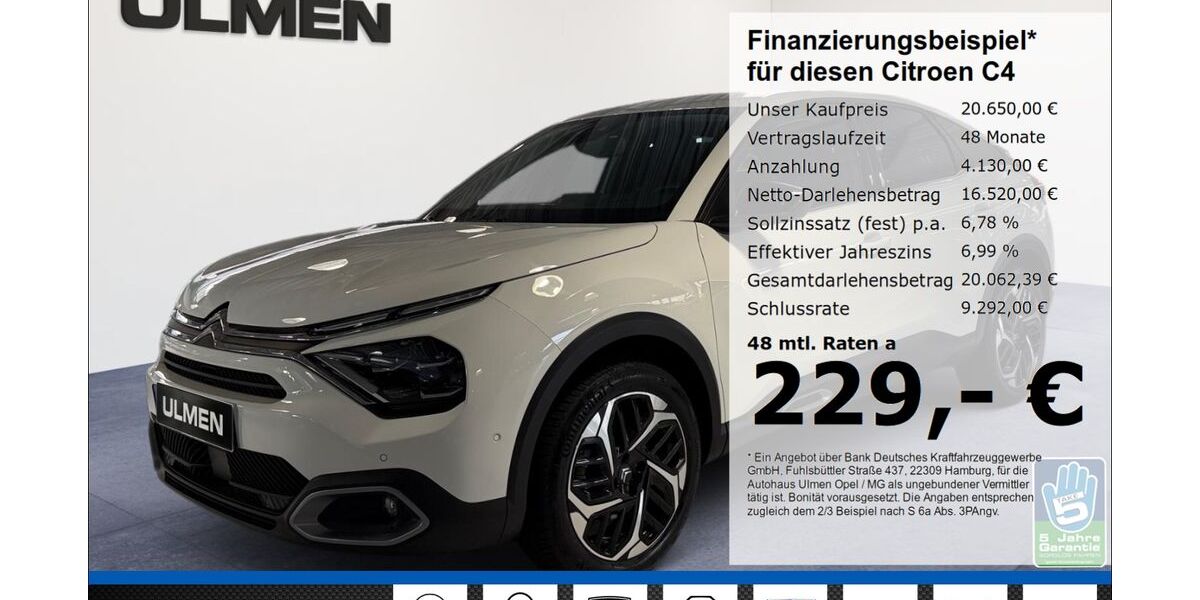Citroen C4 8.845 km 19.999 &euro; Düsseldorf 40231