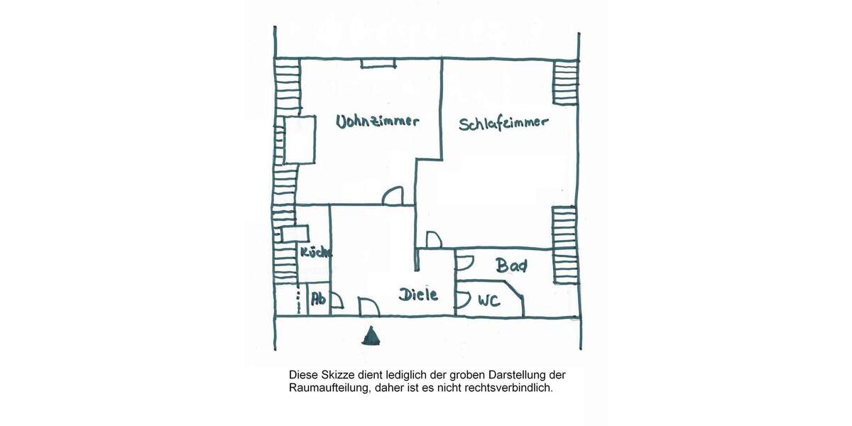 Etagenwohnung Düsseldorf Flingern Süd - 2 Zimmer, 61 m&sup2;, 610&euro; | Angebot:25799500