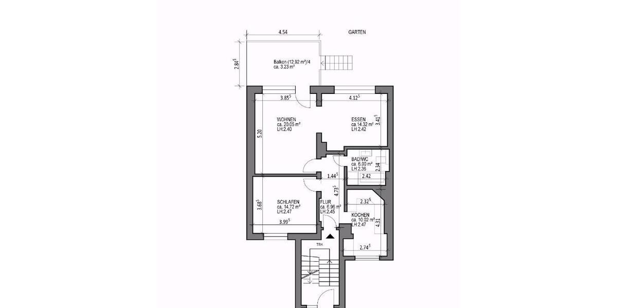 Wohnung mit Garten & Carport in Oestrum Bergheim in 47228 3.5 zimmer
