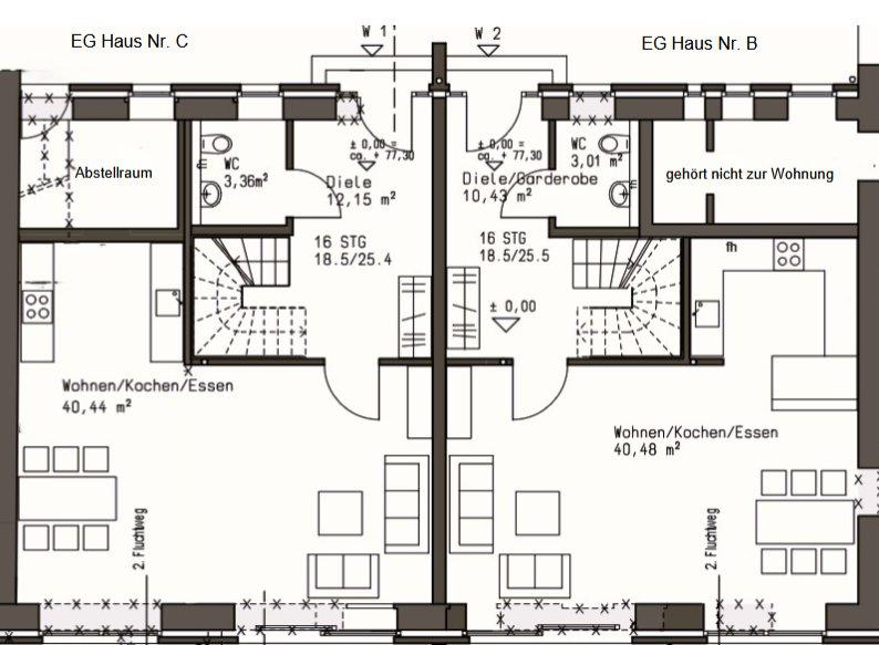 Doppelhaushälfte Mönchengladbach West - 4 Zimmer, 110 m&sup2;, 1.500&euro; | Angebot:26406091