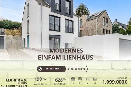 Haus Mülheim an der Ruhr Broich - 6 Zimmer, 190 m&sup2;, 1.099.999&euro; | Angebot:25084411
