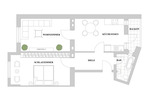 Etagenwohnung Düsseldorf Bilk - 2 Zimmer, 65 m&sup2;, 1.150&euro; | Angebot:26451619