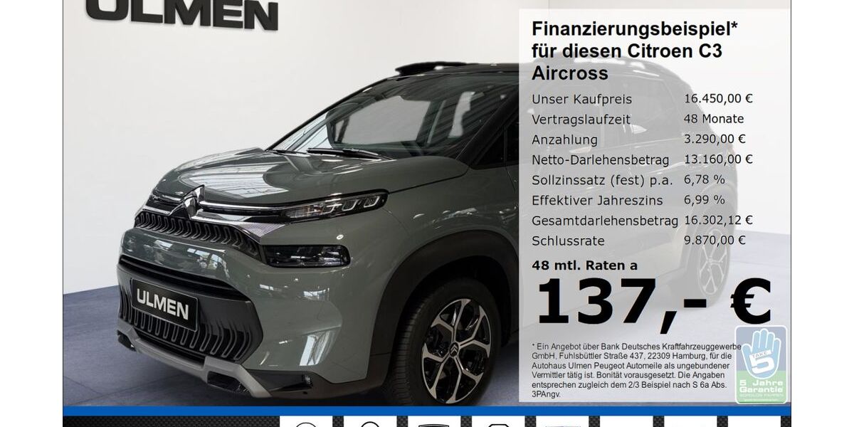 Citroen C3 Aircross 49.177 km 16.450 &euro; Düsseldorf 40233