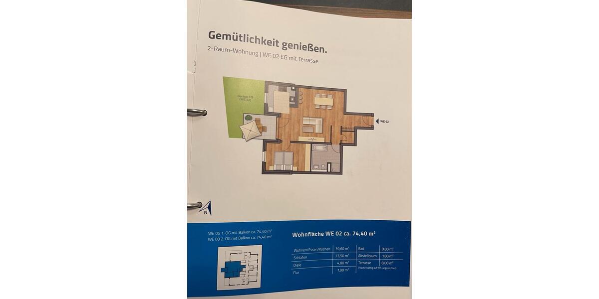 Erdgeschoßwohnung Solingen Höhscheid - 2 Zimmer, 74 m&sup2;, 975&euro; | Angebot:25613723