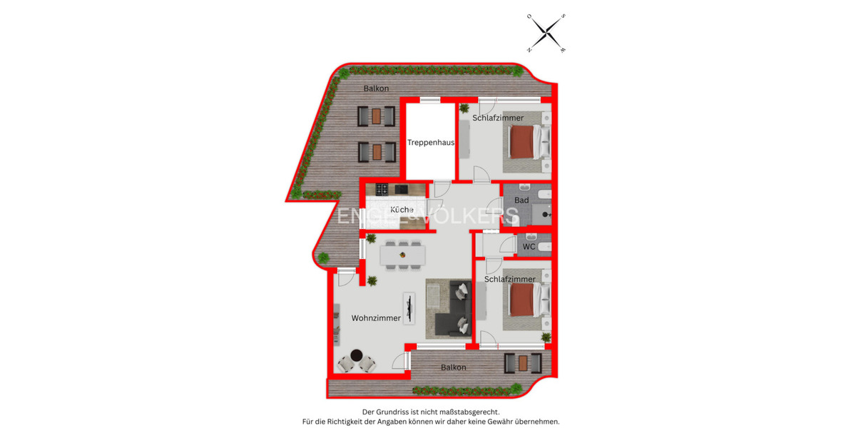 Stilvoll leben in ruhiger Lage - 3-Zimmer-Wohnung mit Weitblick 3 zimmer