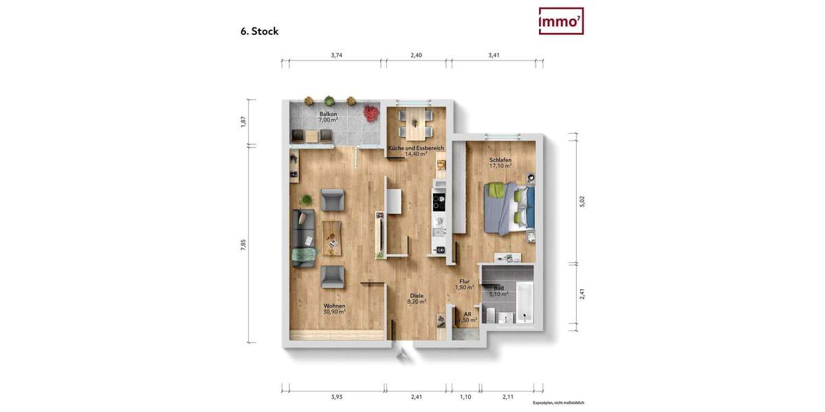 Etagenwohnung Remscheid Lennep - 3 Zimmer, 82 m&sup2;, 149.000&euro; | Angebot:25176890