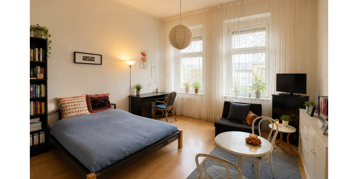 Etagenwohnung Düsseldorf Düsseltal - 1 Zimmer, 38 m&sup2;, 149.000&euro; | Angebot:26915017