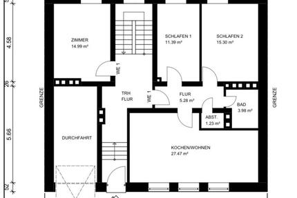 4-Zimmer-Erdgeschosswohnung 4 zimmer