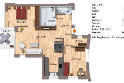 Wohnung zum Kaufen in Uhldingen-Mühlhofen 450.000 € 94.2 m²