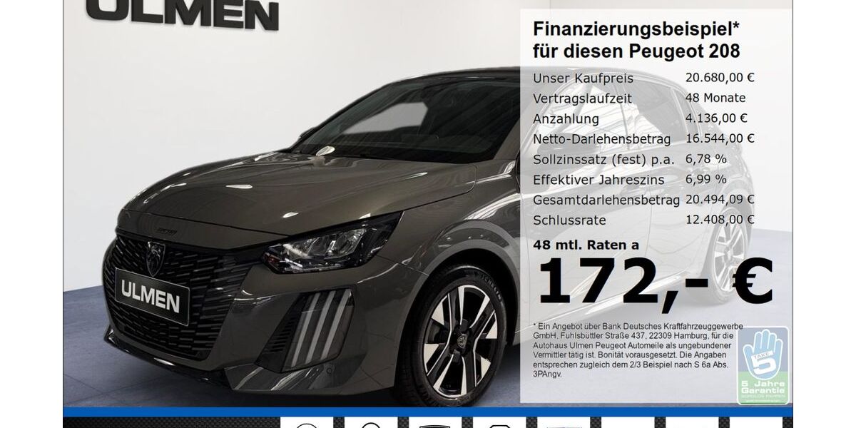 Peugeot 208 16.147 km 20.680 &euro; Düsseldorf 40233