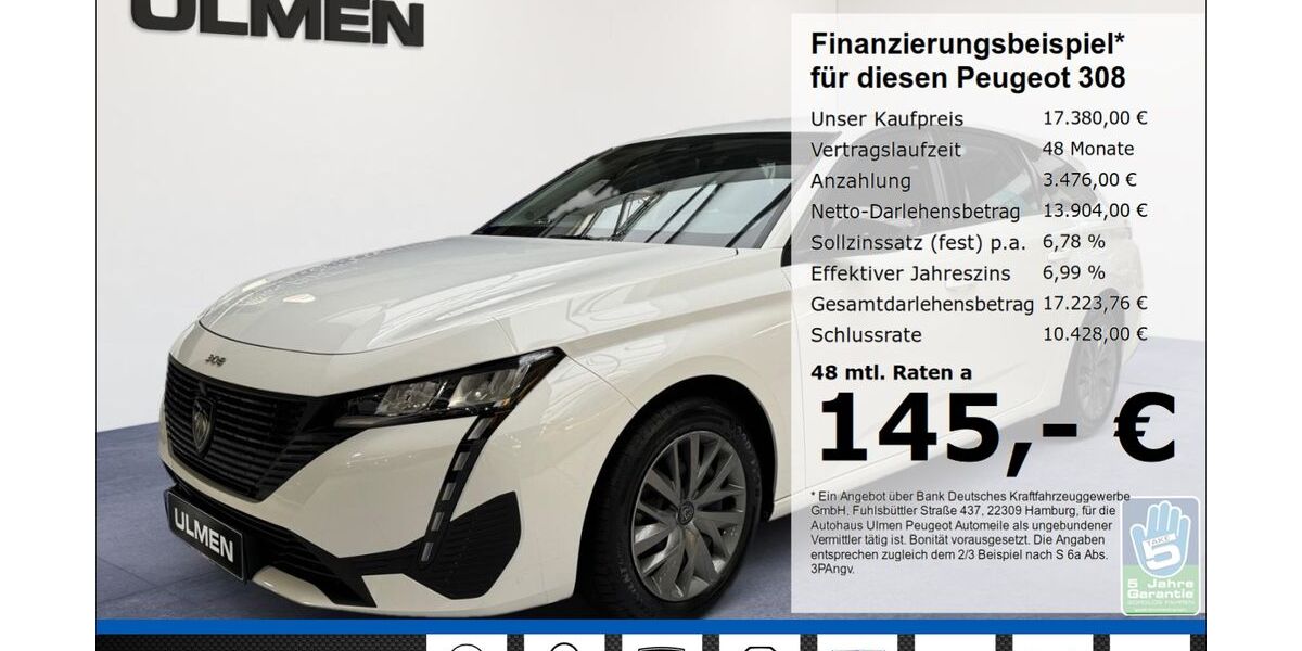 Peugeot 308 19.321 km 17.555 &euro; Düsseldorf 40233