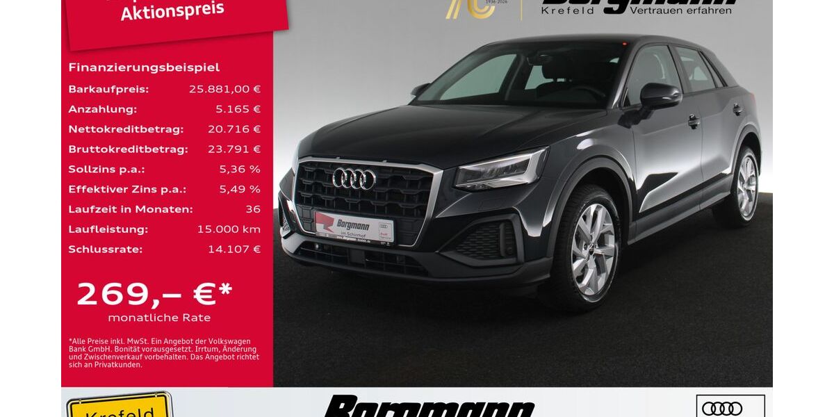 Audi Q2 22.480 km 25.881 &euro; Krefeld 47803