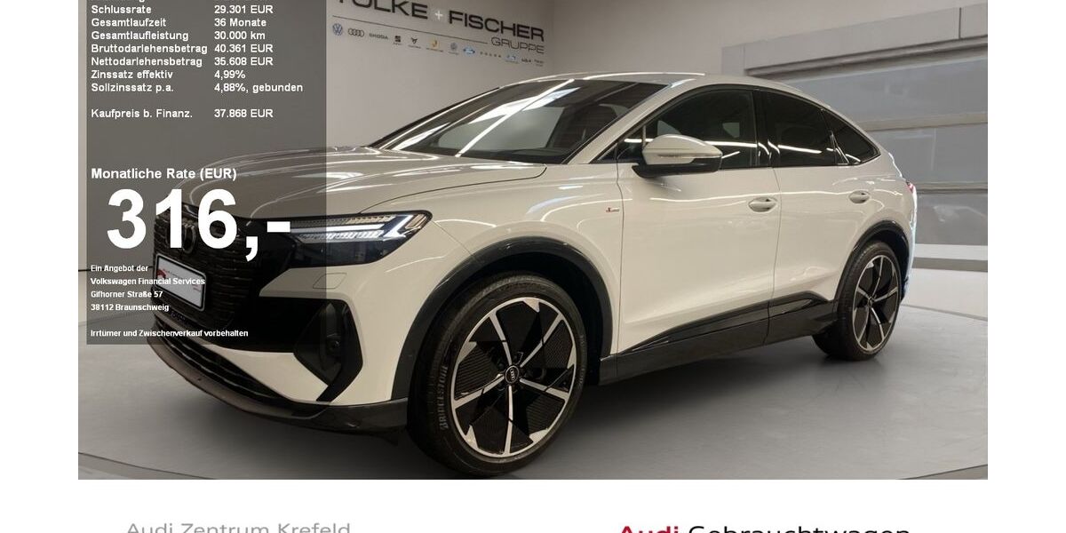 Audi Q4 e-tron 35.024 km 37.654 &euro; Krefeld 47805