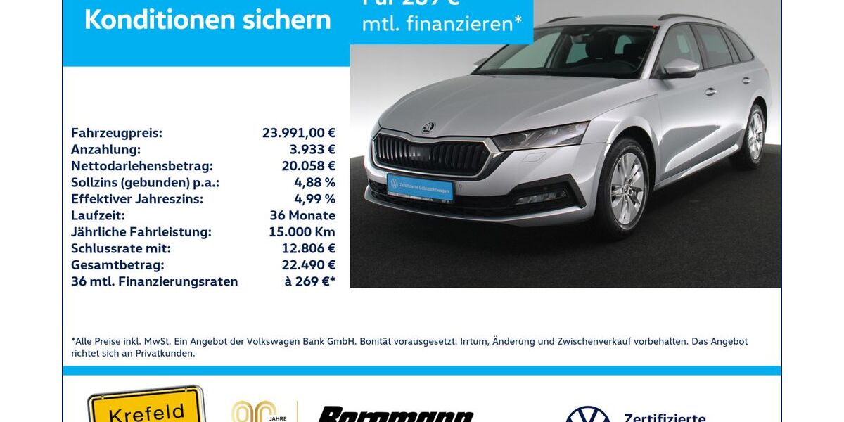 Skoda Octavia 72.438 km 23.991 &euro; Krefeld 47803