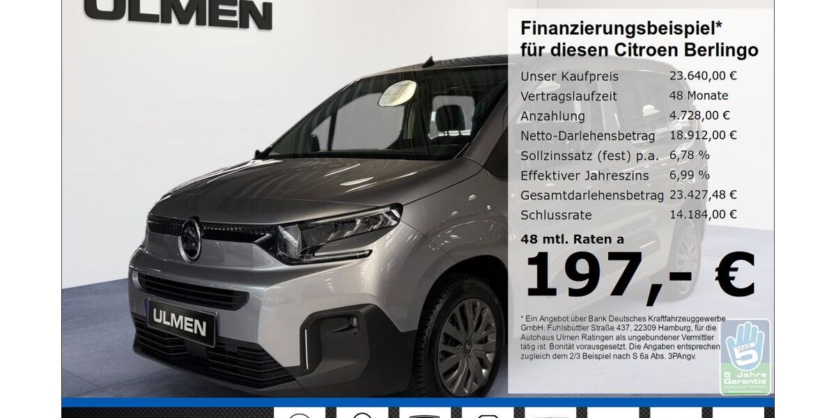 Citroen Berlingo 47.842 km 23.640 &euro; Ratingen 40880