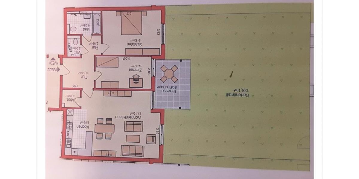 Terrassenwohnung Kaarst - 3 Zimmer, 106 m&sup2;, 380.000&euro; | Angebot:26765862