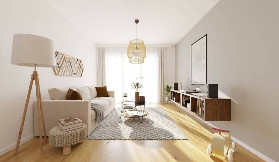 Neue Wohnung mit Balkon in Stadtwald-Nähe