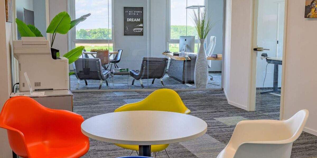 Monheim am Rhein: Büro mit Rheinblick - flexibel, möbliert, 247 zimmer