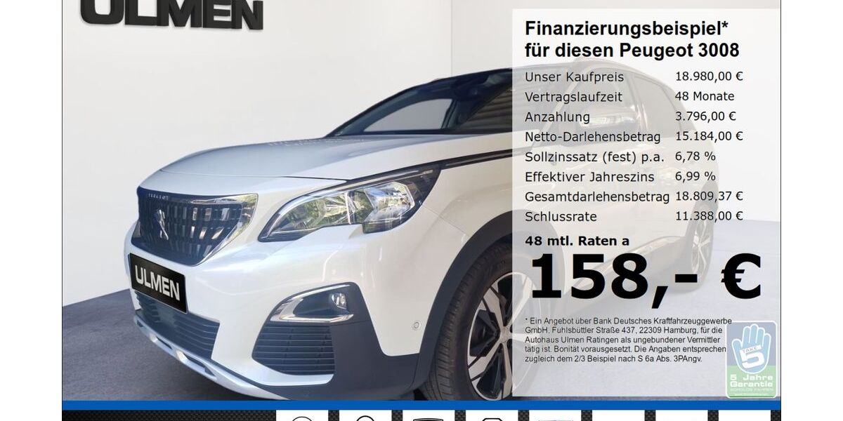 Peugeot 3008 60.205 km 16.980 &euro; Ratingen 40880