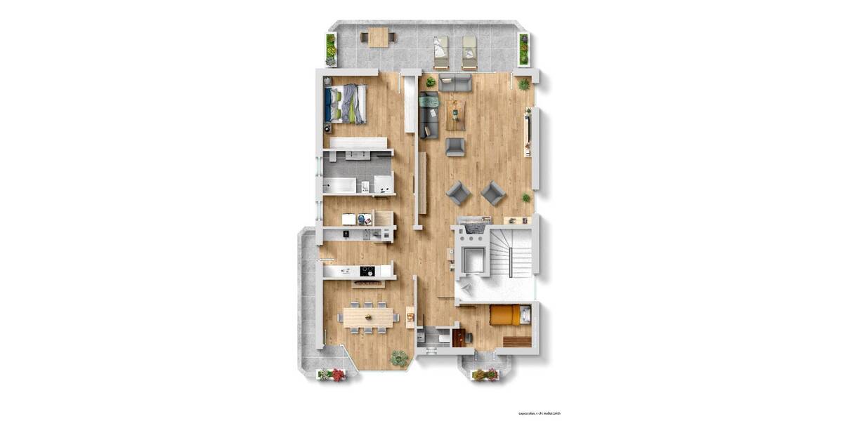 Etagenwohnung Düsseldorf Ludenberg - 4 Zimmer, 144 m&sup2;, 529.000&euro; | Angebot:26376331